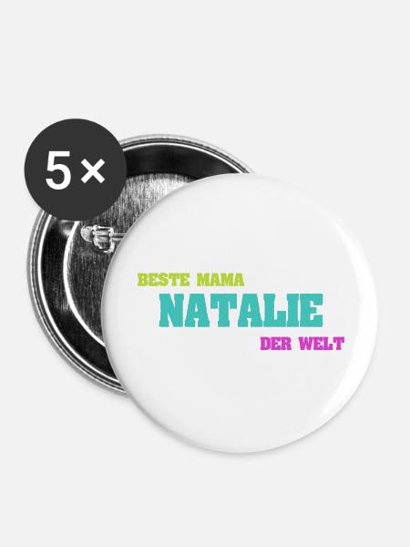 Natalie - Buttons groß 56 mm (5er Pack) - Weiß