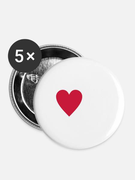 Fotografieren - Buttons groß 56 mm (5er Pack) - Weiß