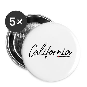 Abstract Natural Landscape Motif - Buttons large 2.2''/56 mm (5-pack) - white - Front