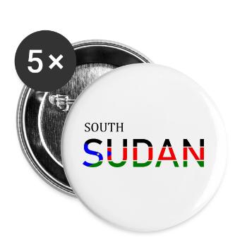 Abstraktes Design mit bunten geometrischen Mustern - Buttons groß 56 mm (5er Pack) - Weiß - Vorne