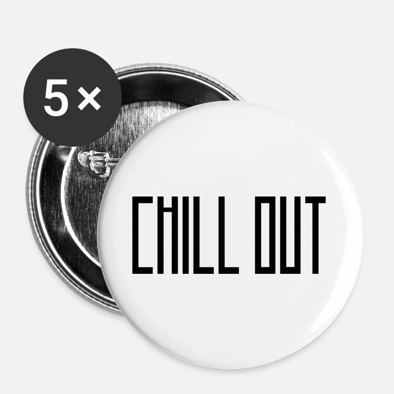 chill_out - Buttons large 2.2''/56 mm (5-pack) - white