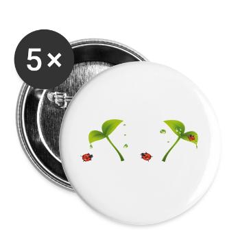 Ladybird - Buttons large 2.2''/56 mm (5-pack) - white - Front