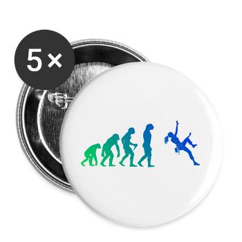 Die Bergsportlerinnen und Climbing passen zusammen - Buttons groß 56 mm (5er Pack) - Weiß - Vorne