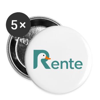 La légende est un retraité retraité qui dit un retraité drôle - Lot de 5 grands badges (56 mm) - blanc - Devant