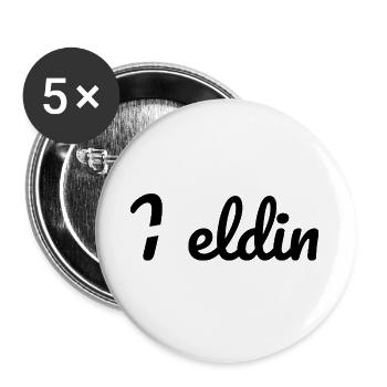 Heldin Krebs - Buttons groß 56 mm (5er Pack) - Weiß - Vorne