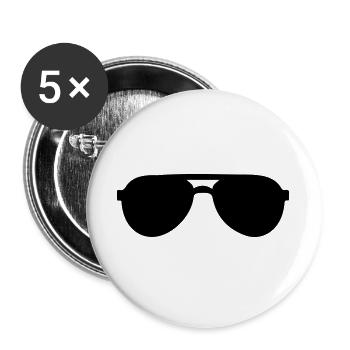 Sonnenbrille - Buttons groß 56 mm (5er Pack) - Weiß - Vorne