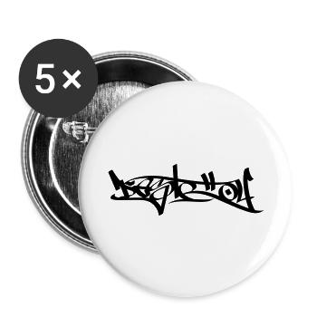Destroy - Buttons large 2.2''/56 mm (5-pack) - white - Front