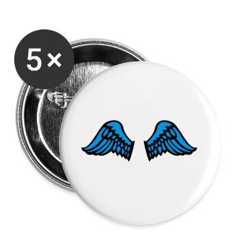 wings - Buttons groß 56 mm (5er Pack) - Weiß - Vorne