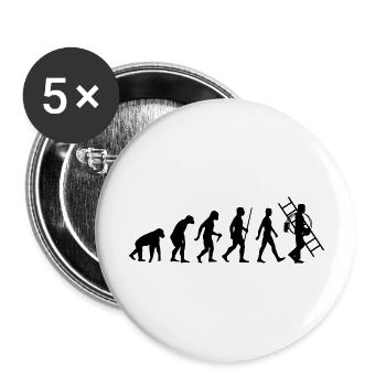 Evolution Schornsteinfeger - Buttons groß 56 mm (5er Pack) - Weiß - Vorne