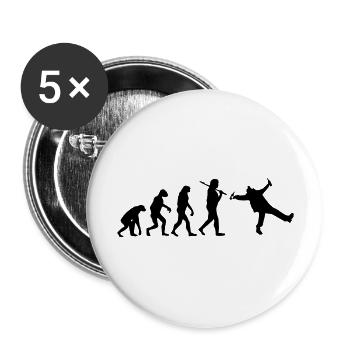 Evolution : Drunk - Buttons groß 56 mm (5er Pack) - Weiß - Vorne