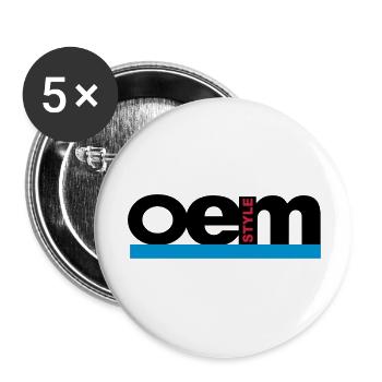 OEM Style - Buttons groß 56 mm (5er Pack) - Weiß - Vorne