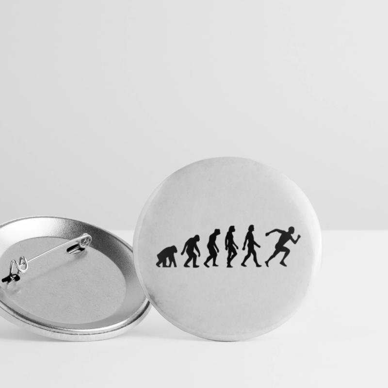 L évolution de la course Lot de 5 grands badges (56 mm)
