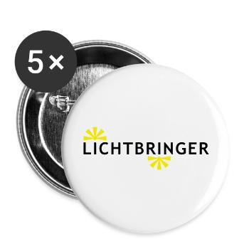 LIGHT CHARMS - Buttons large 2.2''/56 mm (5-pack) - white - Front
