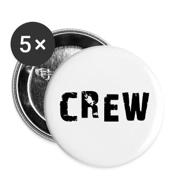 crew2 - Buttons groß 56 mm (5er Pack) - Weiß - Vorne
