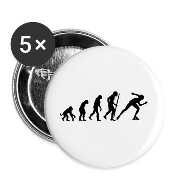 Änderungen im Einklang Eisschnelllauf - Buttons groß 56 mm (5er Pack) - Weiß - Vorne