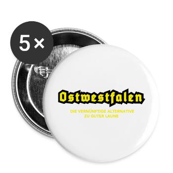 East Westphalia Alternative to a good mood - Buttons large 2.2''/56 mm (5-pack) - white - Front