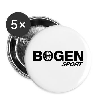 bogen_sport_2__f1 - Lot de 5 grands badges (56 mm) - blanc - Devant