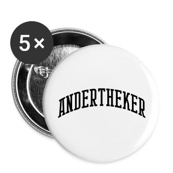 andertheker college - Buttons groß 56 mm (5er Pack) - Weiß - Vorne