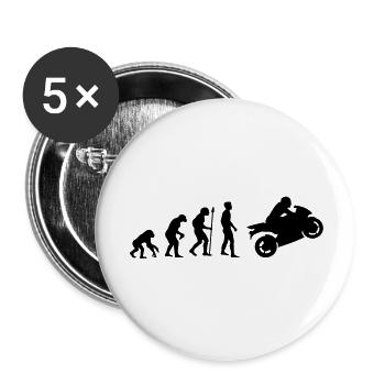 evolution_biker__f1 - Buttons large 2.2''/56 mm (5-pack) - white - Front