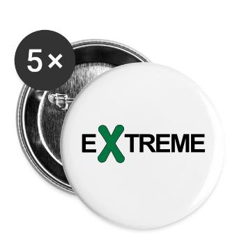 SNOWBOARD, Extreme snowboarding, winter, snow - Buttons large 2.2''/56 mm (5-pack) - white - Front