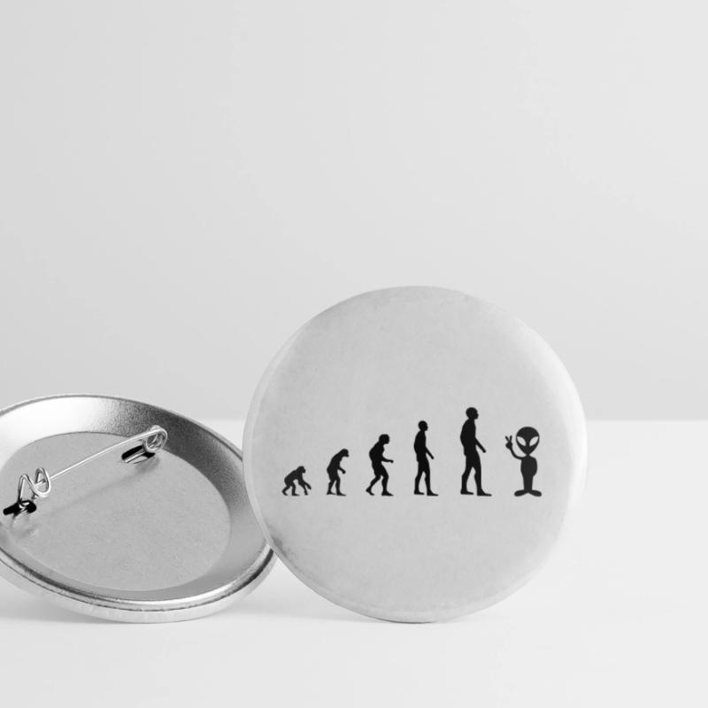 Alien Außeridrischer Sci-Fi – Evolution Buttons groß 56 mm (5er Pack)