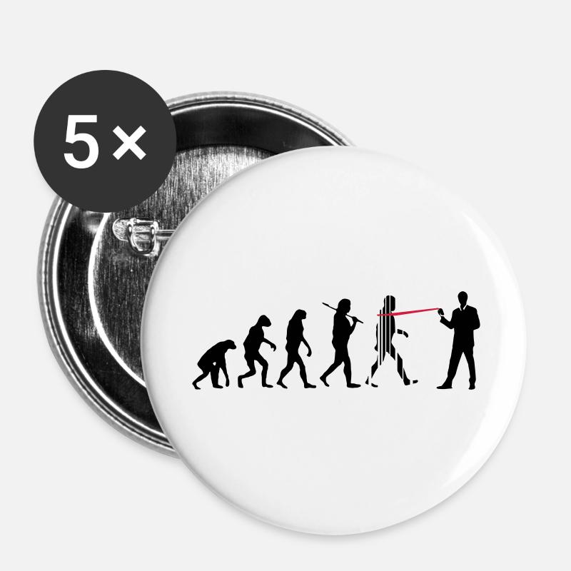 evolution nsa - Buttons large 2.2''/56 mm (5-pack) - white