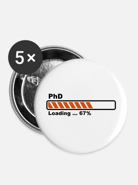 PhD loading bar - Buttons large 2.2''/56 mm (5-pack) - white