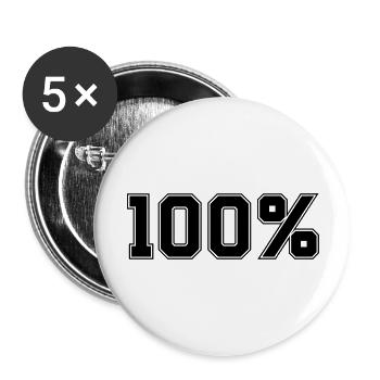 100 - Buttons large 2.2''/56 mm (5-pack) - white - Front