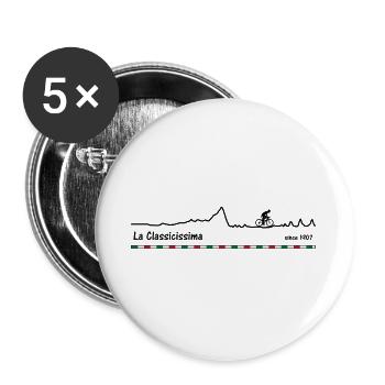 Milan San Remo - Buttons large 2.2''/56 mm (5-pack) - white - Front