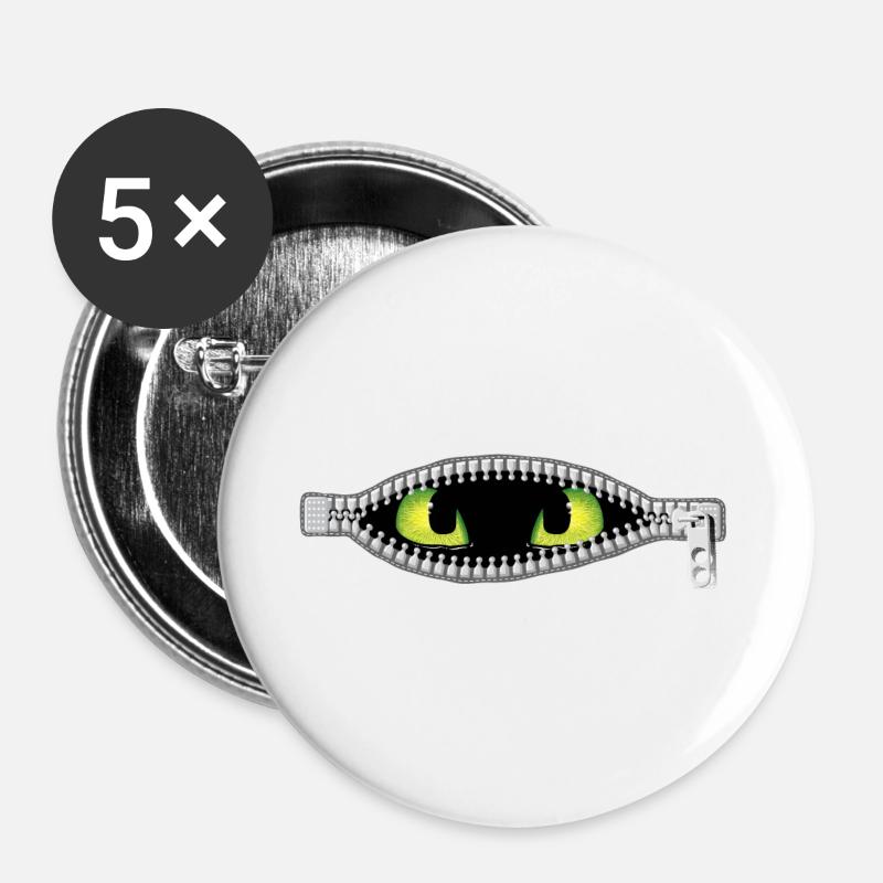Monsters inside - Buttons large 2.2''/56 mm (5-pack) - white