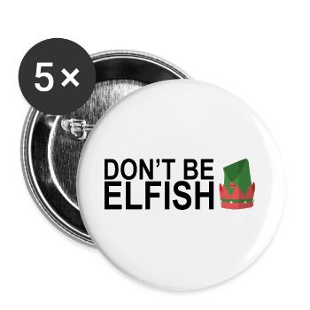 a-noel-comme-pas-de-loutre - Lot de 5 grands badges (56 mm) - blanc - Devant