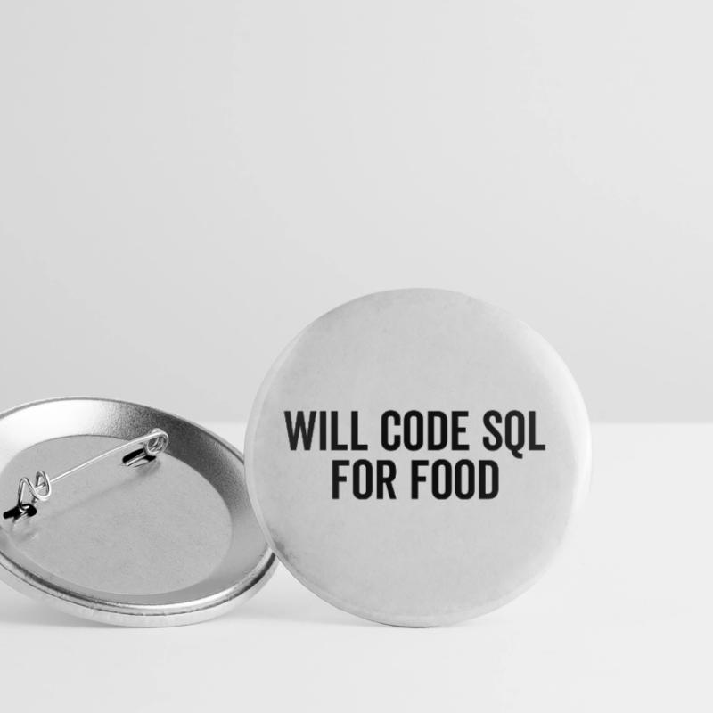 Codera SQL pour la nourriture Lot de 5 grands badges (56 mm)