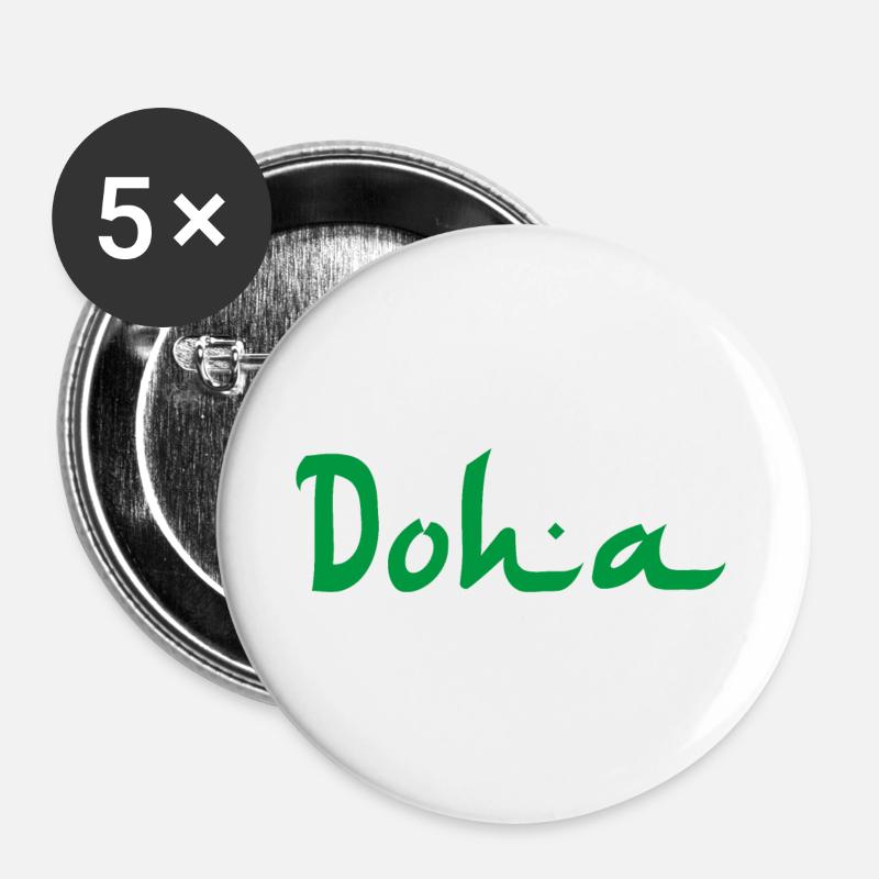 DOHA - Buttons groß 56 mm (5er Pack) - Weiß
