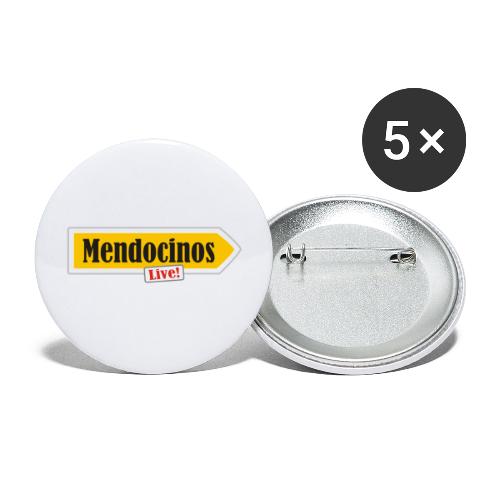 Mendocinos Live Wegweiser 2022 - Buttons groß 56 mm (5er Pack)
