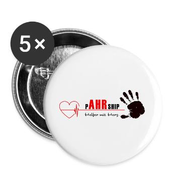 We Ahr Together - solidAHRität - - Buttons groß 56 mm (5er Pack) - Weiß - Vorne