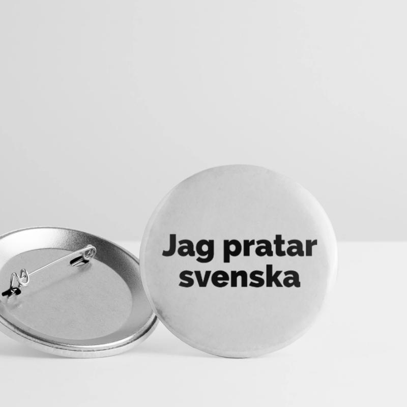 Langue suédoise, langue suédoise Lot de 5 grands badges (56 mm)