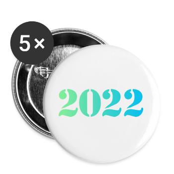 2022 - Buttons large 2.2''/56 mm (5-pack) - white - Front