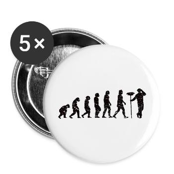 Ramoneur Essen Sweeper Gift Chimney Sweeper - Lot de 5 grands badges (56 mm) - blanc - Devant