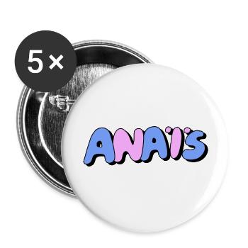 Anais - Buttons large 2.2''/56 mm (5-pack) - white - Front