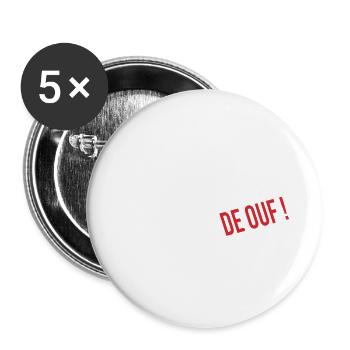 Normand de ouf - Lot de 5 grands badges (56 mm) - blanc - Devant