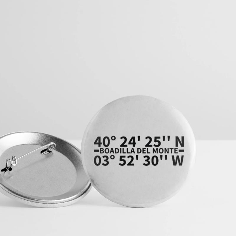 Boadilla del Monte coordinates Buttons large 2.2''/56 mm (5-pack)