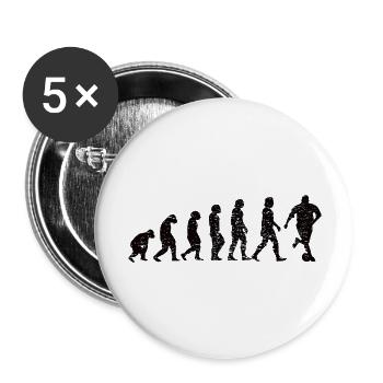 Football coach Footballer Football Footballer - Buttons large 2.2''/56 mm (5-pack) - white - Front