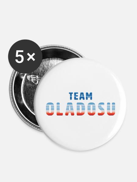 Team Oladosu | Warming Stripes - Buttons groß 56 mm (5er Pack) - Weiß