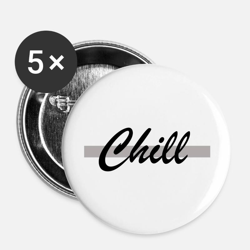 Chill - Buttons large 2.2''/56 mm (5-pack) - white
