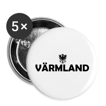 Värmland - Buttons large 2.2''/56 mm (5-pack) - white - Front
