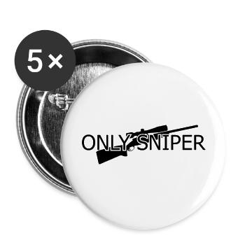 Game Gaming PC - Buttons large 2.2''/56 mm (5-pack) - white - Front