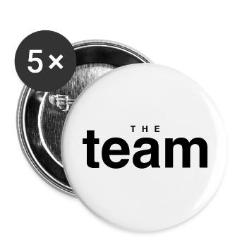 THE TEAM - Buttons large 2.2''/56 mm (5-pack) - white - Front