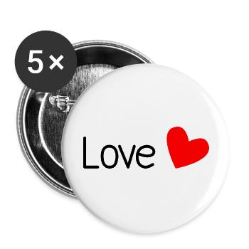 FÊTE DES PÈRES. BONNE FÊTE PAPA. PAPA. BONNE FÊTE - Lot de 5 grands badges (56 mm) - blanc - Devant