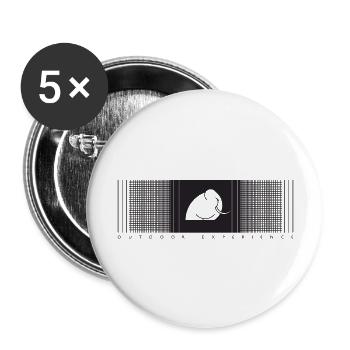 Mamood gradient check pattern - Buttons large 2.2''/56 mm (5-pack) - white - Front