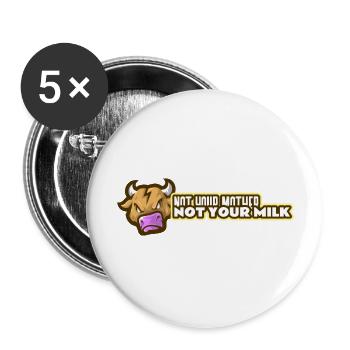 NOT YOUR MOTHER ANGRY - Buttons groß 56 mm (5er Pack) - Weiß - Vorne